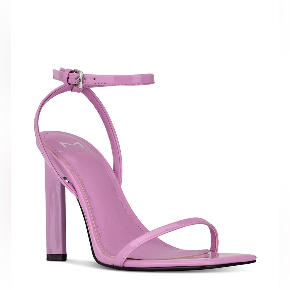 NWOT MARC FISHER LTD Arthur Women’s Patent Leather Ankle Strap Heeled Sandal